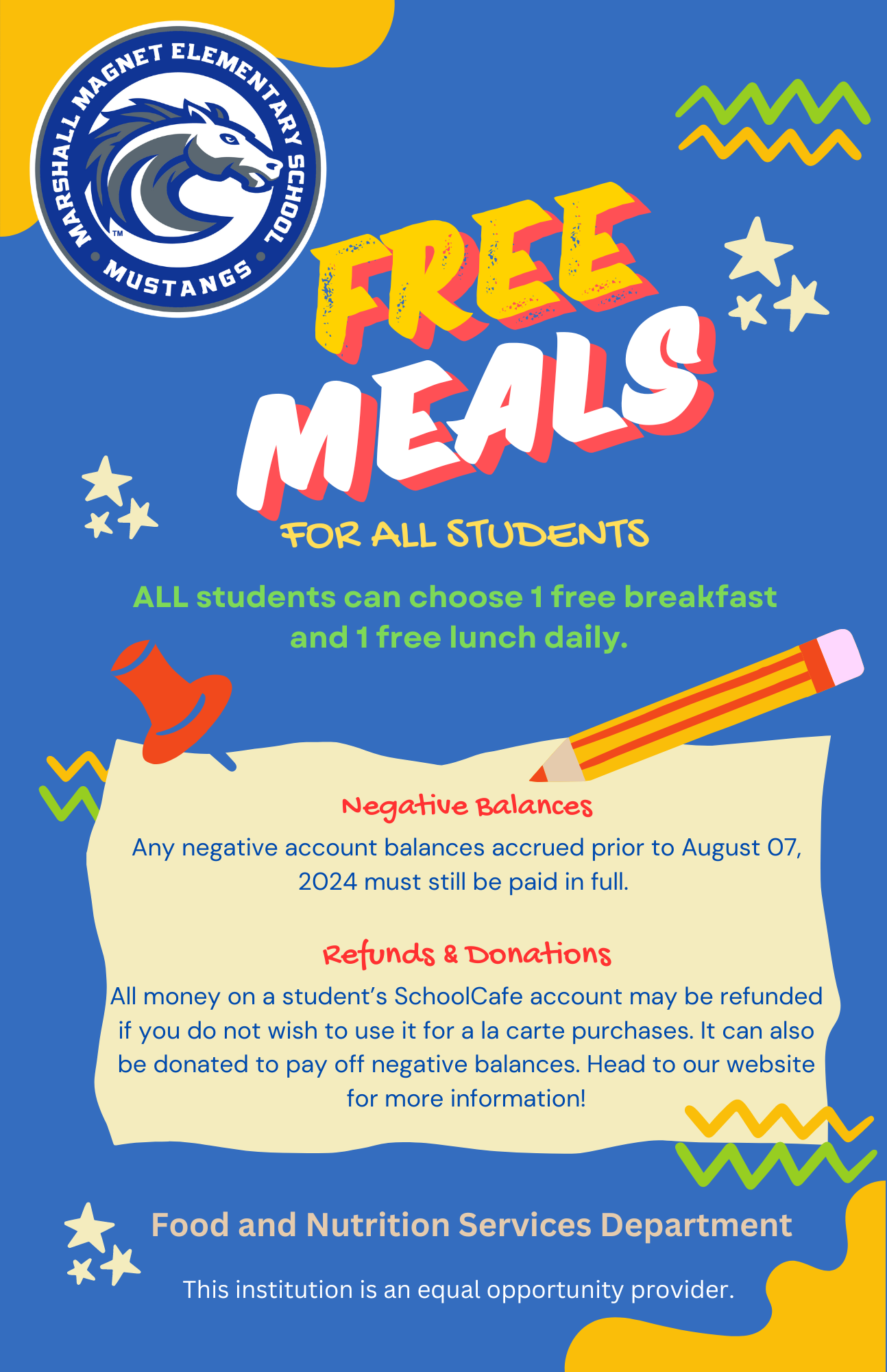  FREE MEALS